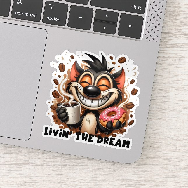 Livin the Dream Sticker (Detail)
