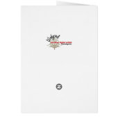 Living Art Tree Silhouette Red Skies Card (Back)