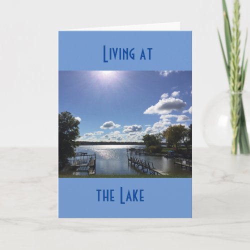 LIVING AT THE LAKE CHRISTMAS IS SPECIAL CARD