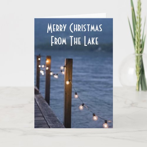 LIVING AT THE LAKE CHRISTMAS IS SPECIAL CARD