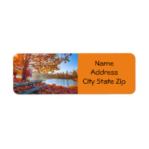 "LIVING AT THE LAKE" FALL RETURN ADDRESS LABEL