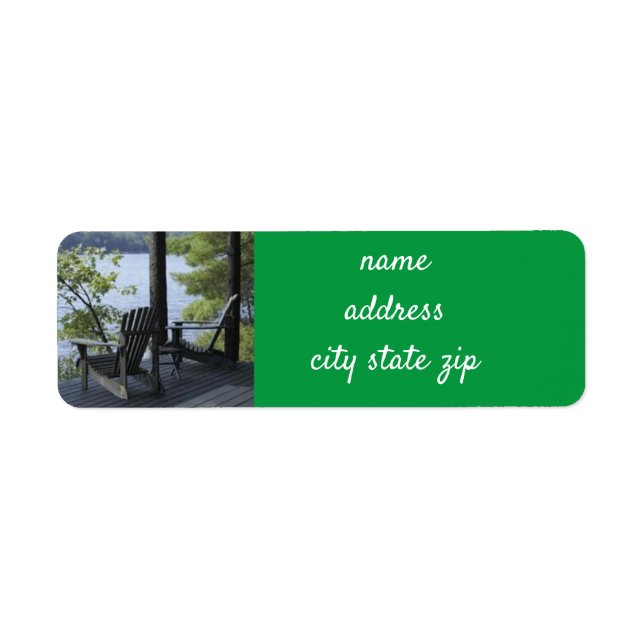 **LIVING AT THE LAKE** RETURN ADDRESS LABEL (Front)