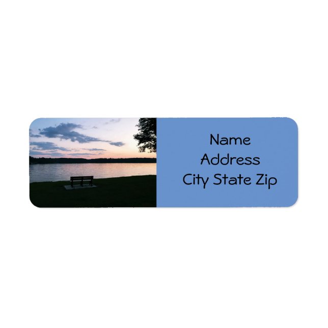"LIVING AT THE LAKE" RETURN ADDRESS LABEL (Front)