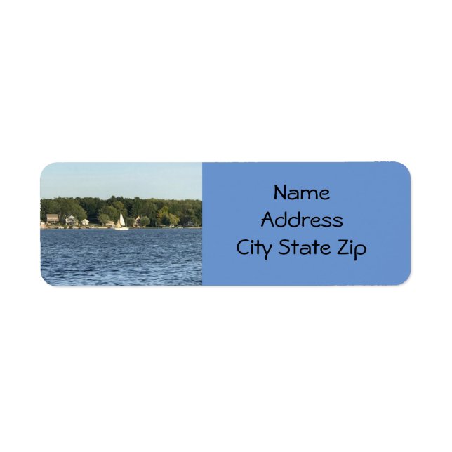"LIVING AT THE LAKE" RETURN ADDRESS LABEL (Front)