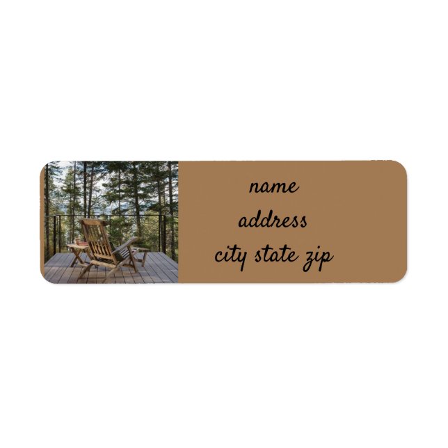 **LIVING AT THE LAKE** RETURN ADDRESS LABEL (Front)