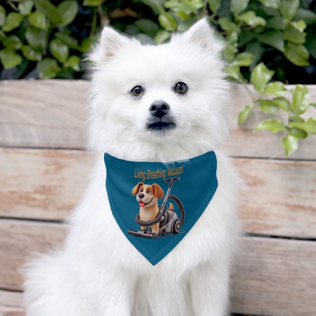 Living Breathing Vacuum Dog Pet Bandana Collar (Dog)