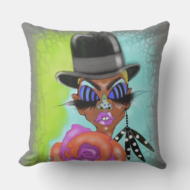 Living Color Hat Pillow (Front)