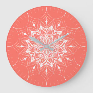Living Coral 2019 Large Clock