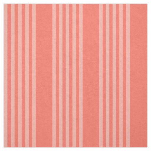 Living coral five stripes pattern fabric