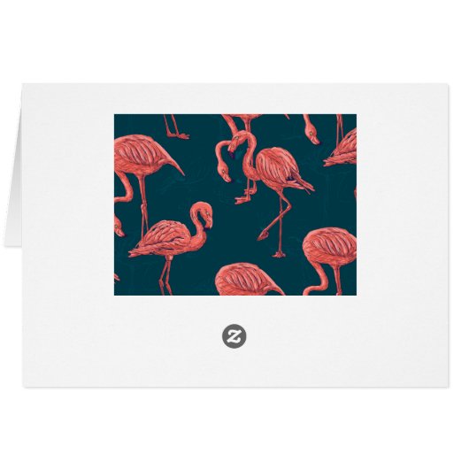 Living coral flamingo pattern (Back Horizontal)