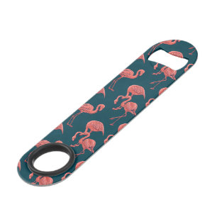Living coral flamingo pattern bar key