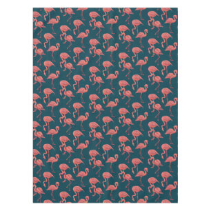 Living coral flamingo pattern tablecloth
