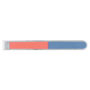 Living Coral On The Pacific Coast Silver Finish Tie Bar