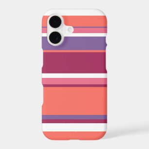 Living coral, red and violet iPhone 17 case