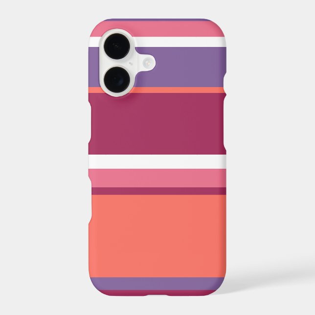 Living coral, red and violet Case-Mate iPhone case (Back)
