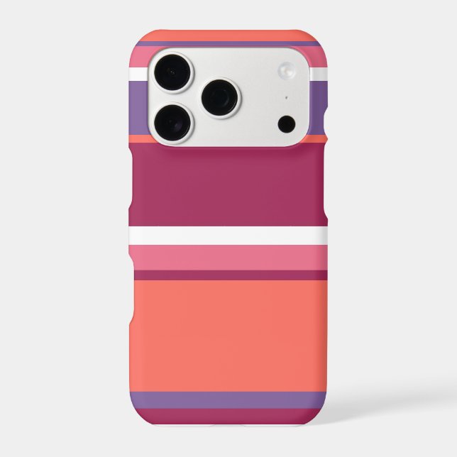 Living coral, red and violet Case-Mate iPhone case (Back)