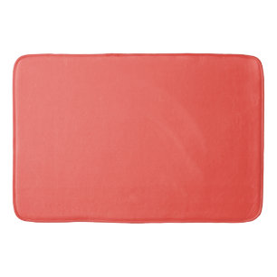 Living Coral Solid Color  Bath Mat