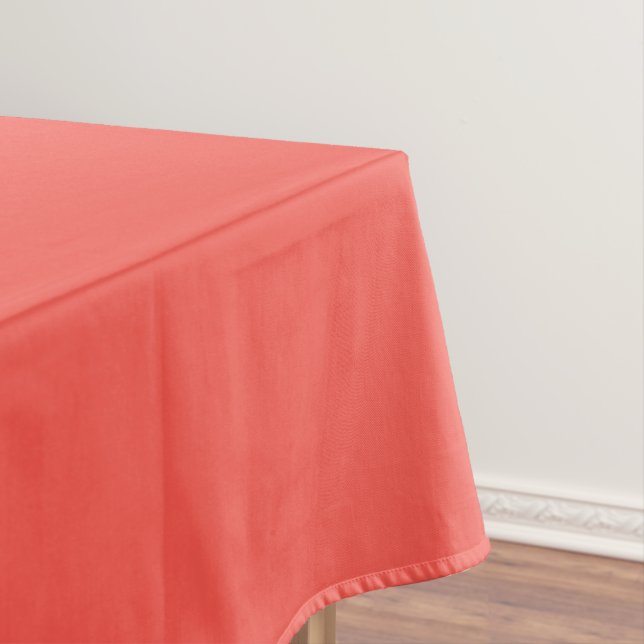 Living Coral Solid Color  Tablecloth (In Situ)