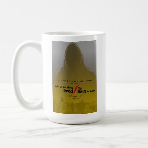 Living DeadKing in Yellow hooded figure 15oz mug