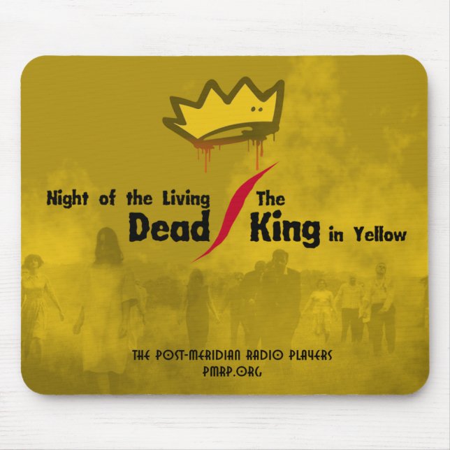 Living Dead/King in Yellow mousepad with crown (Front)