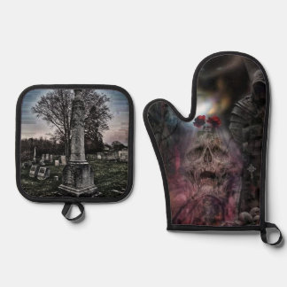 Living Dead oven mitt/pot holder Oven Mitt & Pot Holder Set