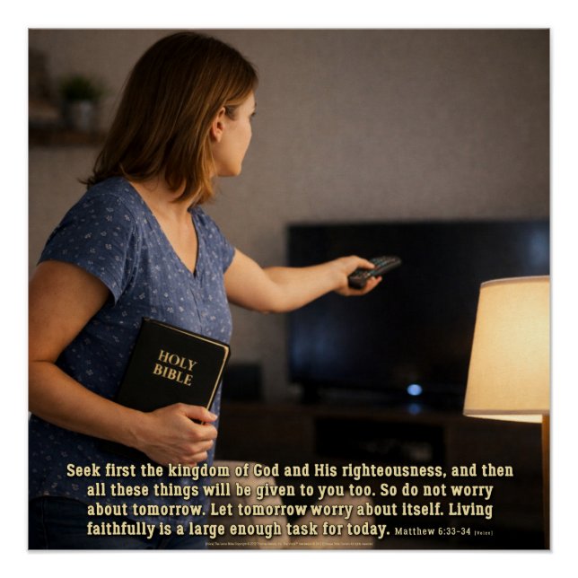Living faithfully is enough poster (Front)