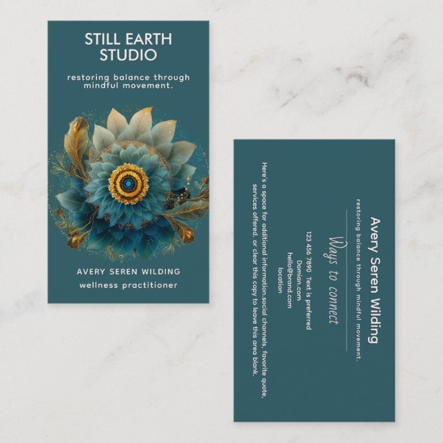 Living Field | Mandala Business Card (Front/Back)
