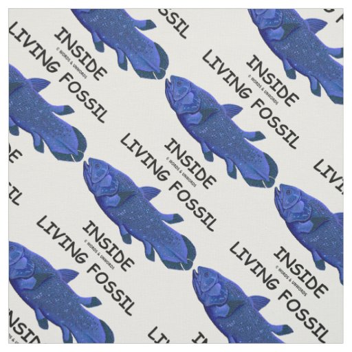 Living Fossil Inside (Coelacanth) Fabric