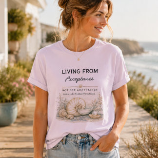 Living From Acceptance – Inspirational Christian  Tri-Blend Shirt