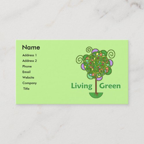 Living Green Business Card