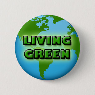 LIVING GREEN EARTH BUTTON