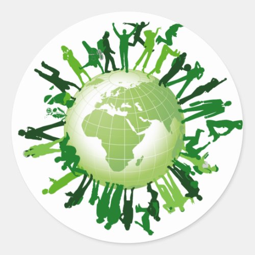 Living Green Our Green Earth Classic Round Sticker