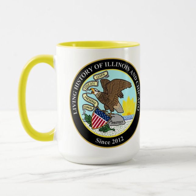 Living History of Illinois and Chicago Community Mug (Left)