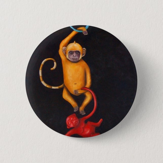 Living in a Plastic World Button (Front)