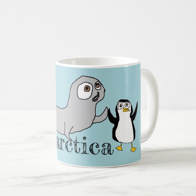 Living in Antarctica Coffee Mug (Front Right)