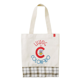 Living in Colorado Zazzle HEART Tote Bag