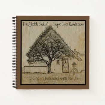 Living In Harmony With Nature Personalized Notebook by ShopTheWriteStuff at Zazzle