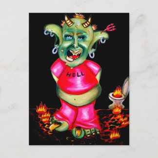 Living in Hell Postcard