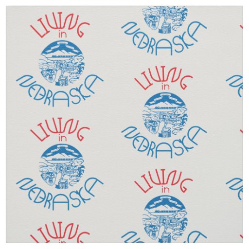 Living in Nebraska Fabric
