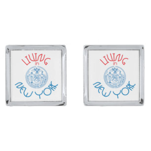 Living in New York Silver Cufflinks
