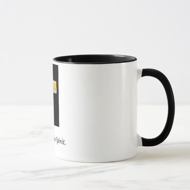 Living in the Spirit Quote/ Christian Cross Mug (Right)
