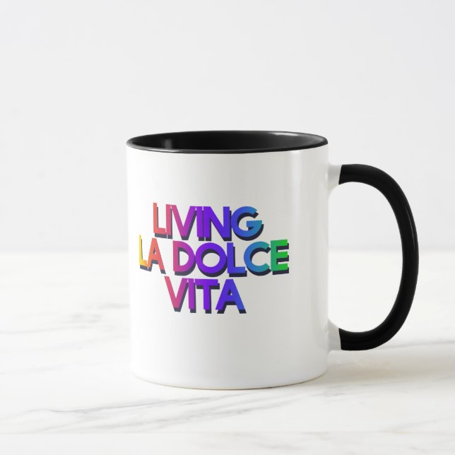 Living la dolce vita I'm in love Mug (Right)