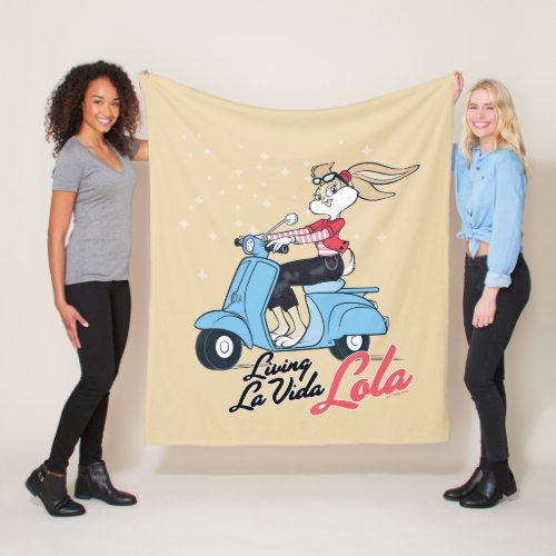 Living La Vida Lola Scooter Graphic Fleece Blanket