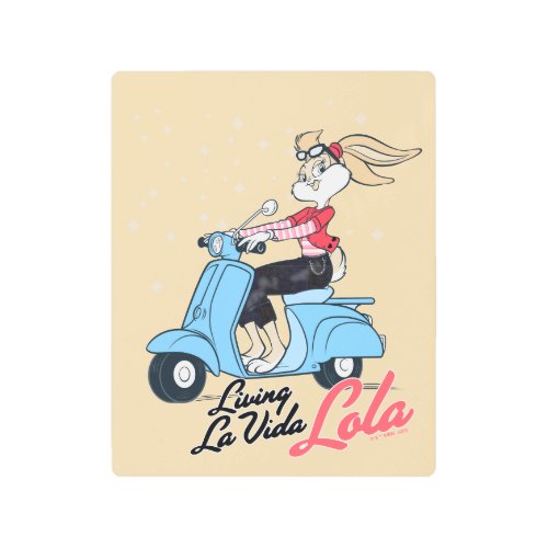 Living La Vida Lola Scooter Graphic Metal Print