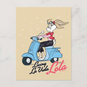Living La Vida Lola Scooter Graphic Postcard