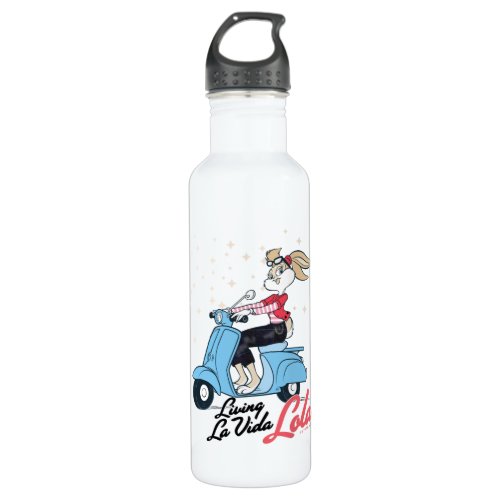 Living La Vida Lola Scooter Graphic Stainless Steel Water Bottle