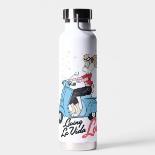 Living La Vida Lola Scooter Graphic Water Bottle