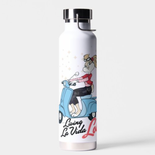 Living La Vida Lola Scooter Graphic Water Bottle