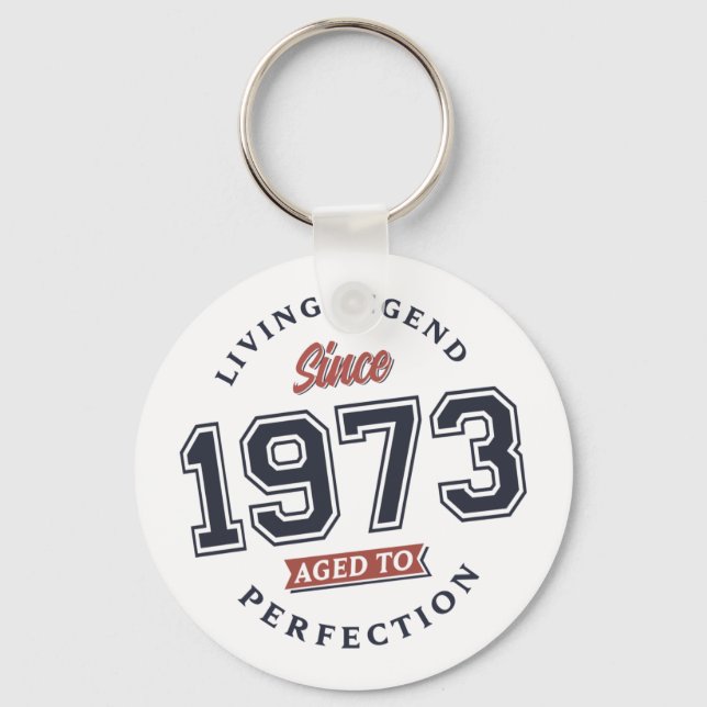 Living Legend 1973 Aged to perfection Keychain (Front)