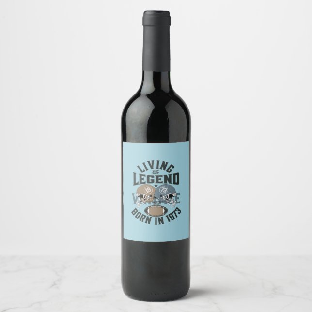 living legend born in 1973  wine label (Front)